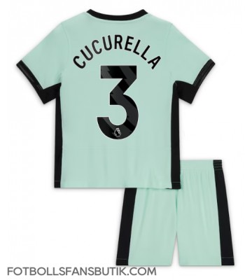 Chelsea Marc Cucurella #3 Replika Tredje Tröja Barn 2023-24 Kortärmad (+ Korta byxor)